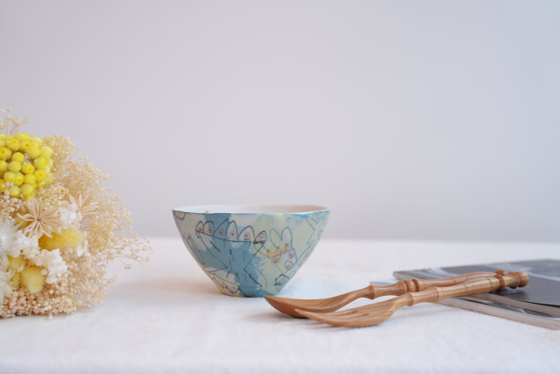 Hamasaka Naoko 浜坂尚子  Hand Painted Bowl - HN03 #1