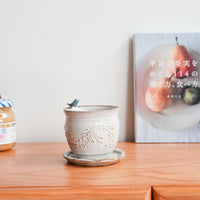 Satomi Motohashi 本橋里美 Bird Mug and Saucer - White SM16