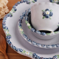 Aiko Miura 三浦愛子 Blue Berry Mug with Round Plate - Purple AM07
