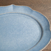 Norio Nakabayashi 中林範夫 Large Oval Plate - Blue NN08