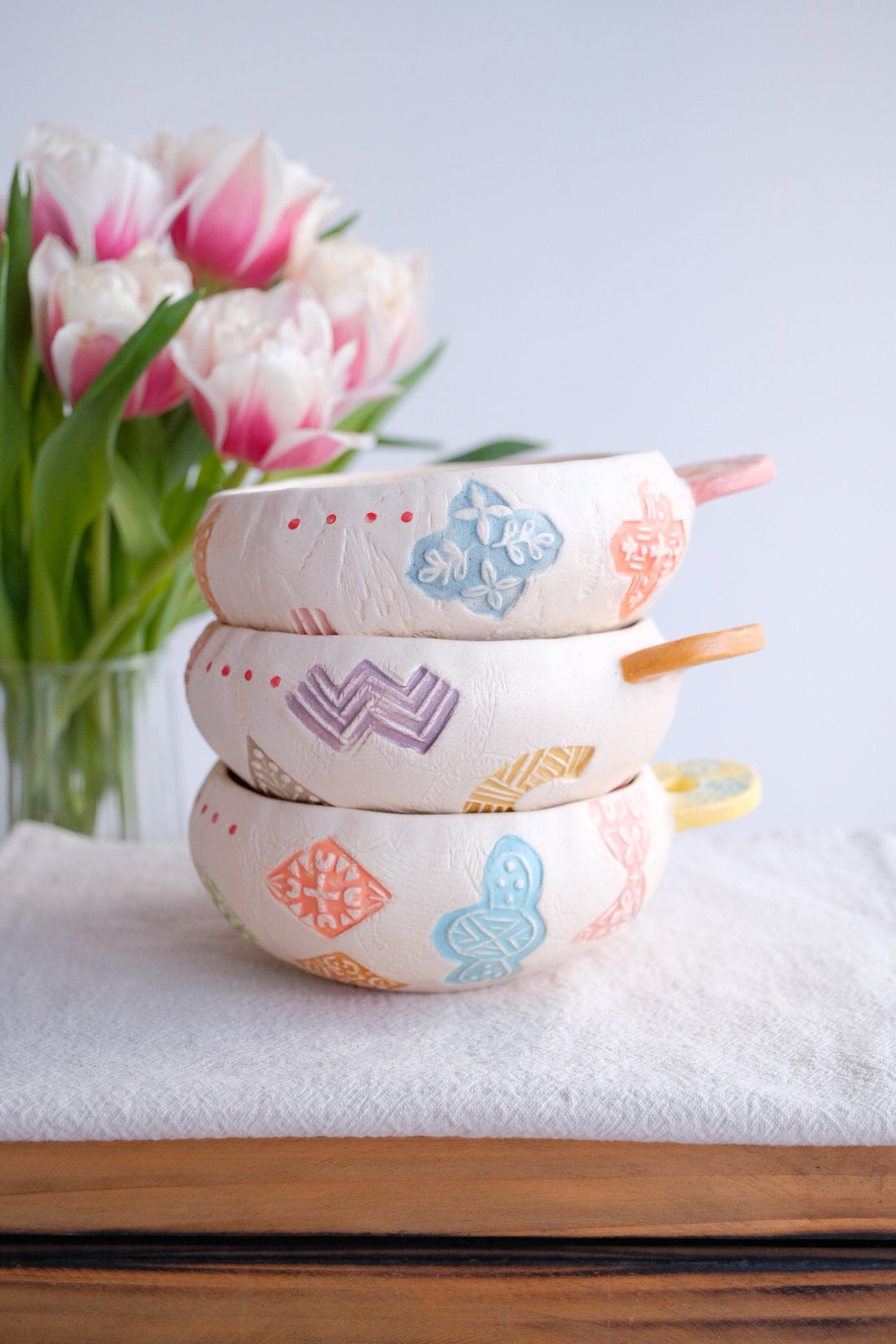 Hacorie 石丸和美 Bowl with Handle - Stamp HC20