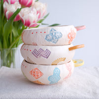 Hacorie 石丸和美 Bowl with Handle - Stamp HC20