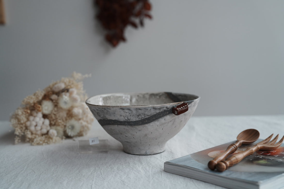 Akemi Suzuki 鈴木明美 - Red Car Ramen Bowl - 18cm AS14a