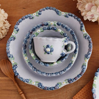 Aiko Miura 三浦愛子 Blue Berry Mug with Round Plate - Purple AM07