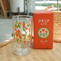 Aderia Glass Retro Tumbler - Tulip