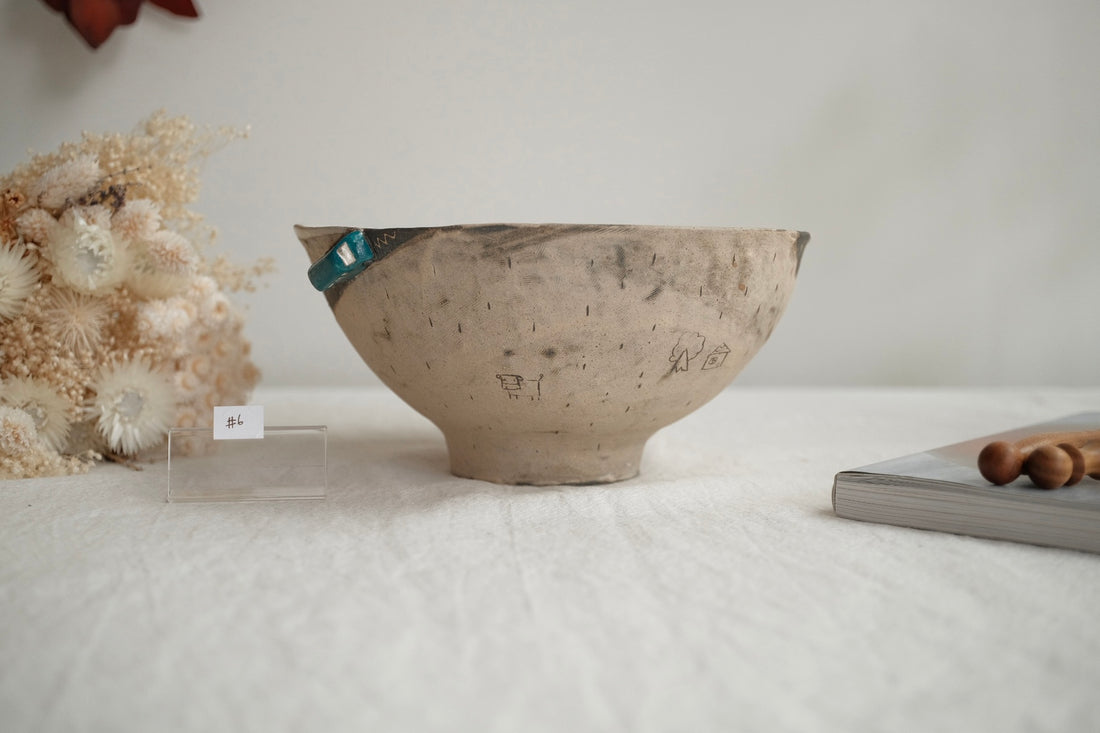 Akemi Suzuki 鈴木明美 - Blue Car Ramen Bowl - 18cm AS14b