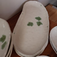 Japanese Shunryoku Green Leaf Large Plate Collection