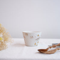 Hamasaka Naoko 浜坂尚子 Hand Painted Gold Deco Free Cup - HN06 #1