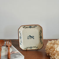 Shinko Nakanishi 中西申幸 Bird Square Plate SN10