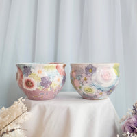 Seto Ware Flower Small Bowl