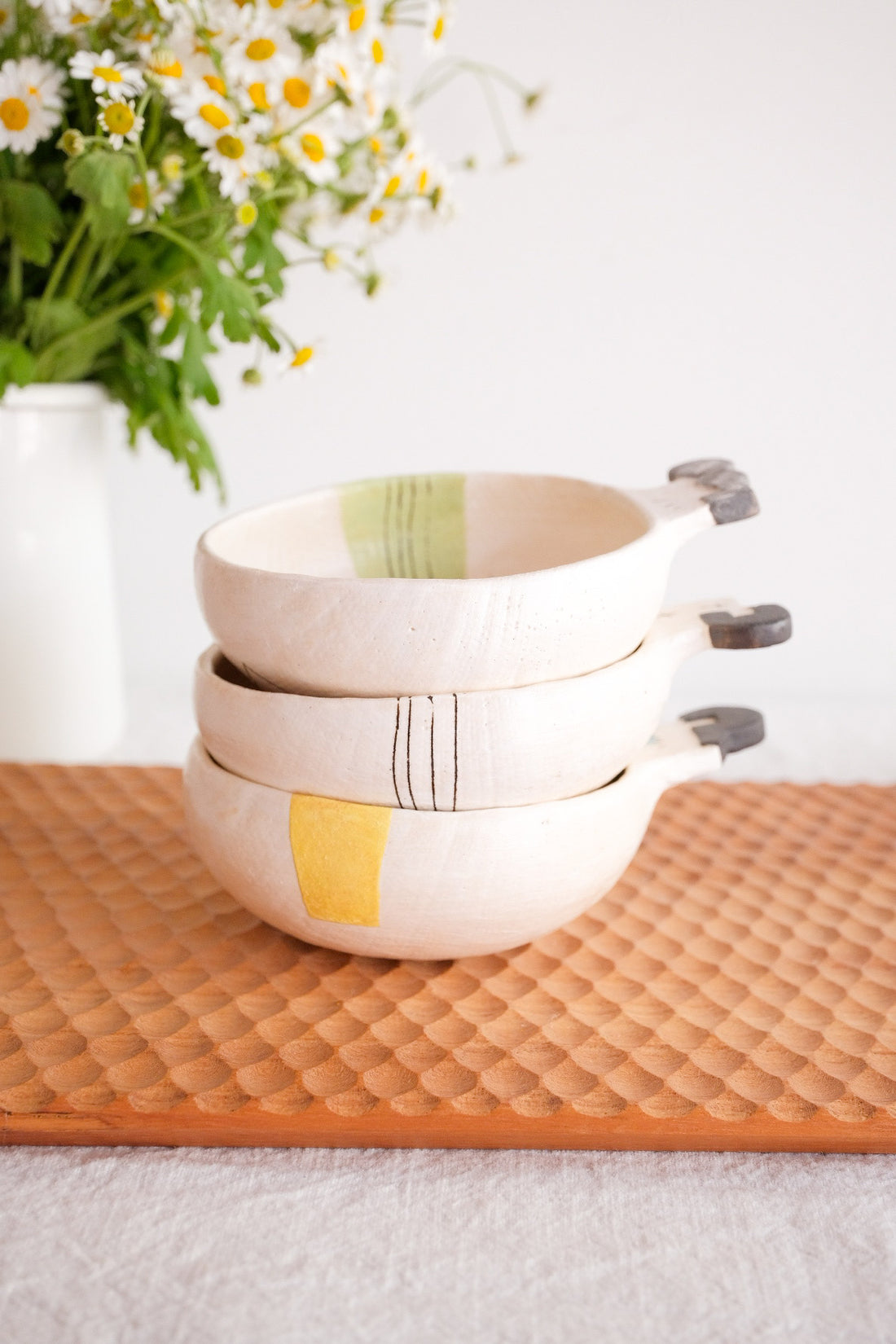 Hacorie 石丸和美 Bowl With Handle - Geometry HC05