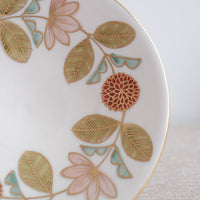 Natsumi Iino 飯野夏實 Gold Decor Small Plate - Dahlia NI002b