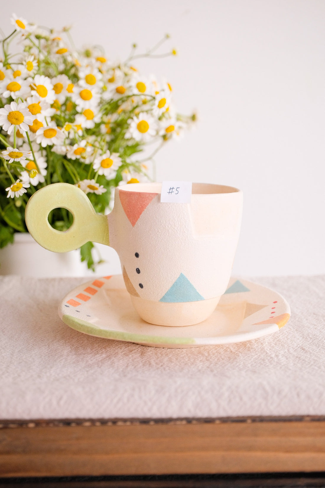 Hacorie 石丸和美 Mug with Saucer Set - Geometry HC11