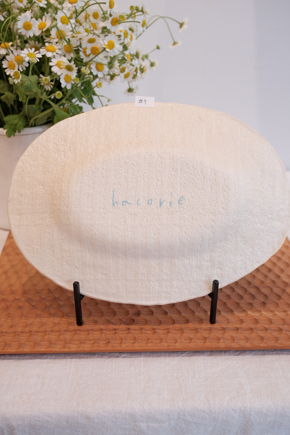 Hacorie 石丸和美 Oval Plate - Stamp HC13