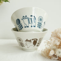 Hasami Ware Ramen Bowl Cat Collection