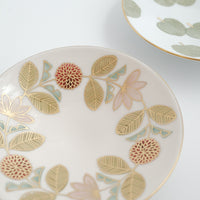 Natsumi Iino 飯野夏實 Gold Decor Small Plate - Dahlia NI002b