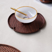 Kazunori Takatsuka 高塚和則 Flower Plate Walnut Wood Medium KU11