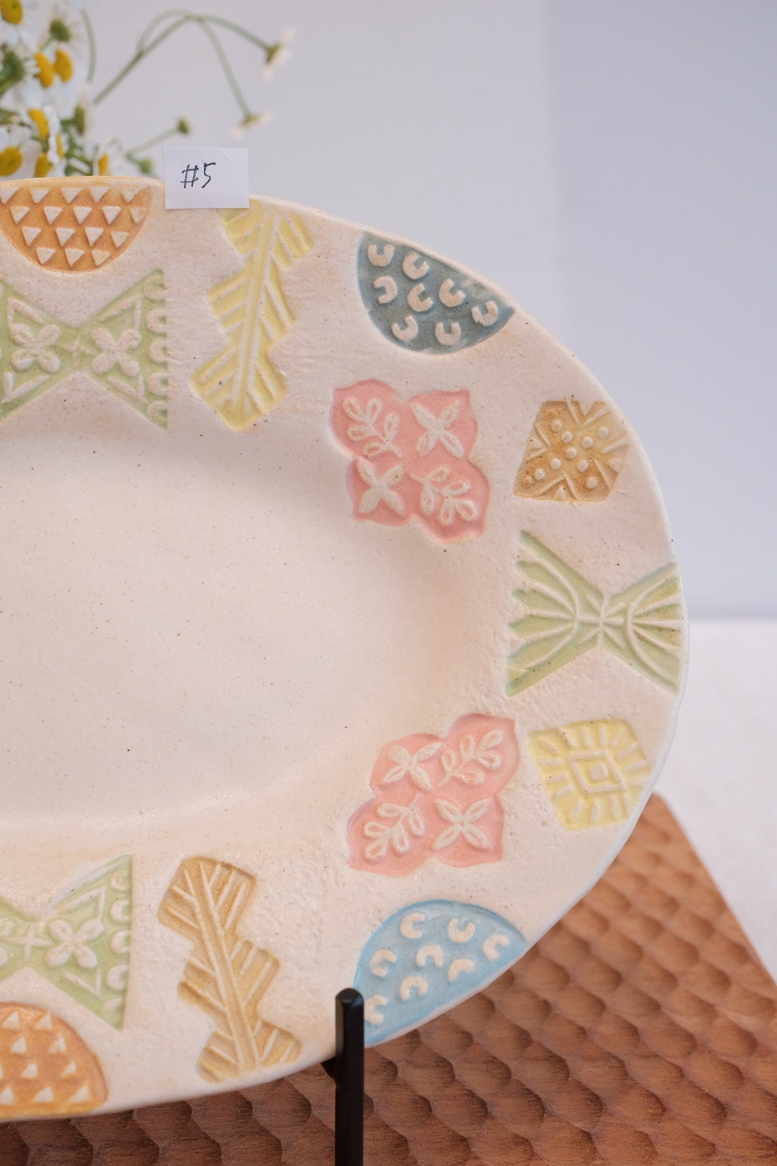 Hacorie 石丸和美 Oval Plate - Stamp HC13