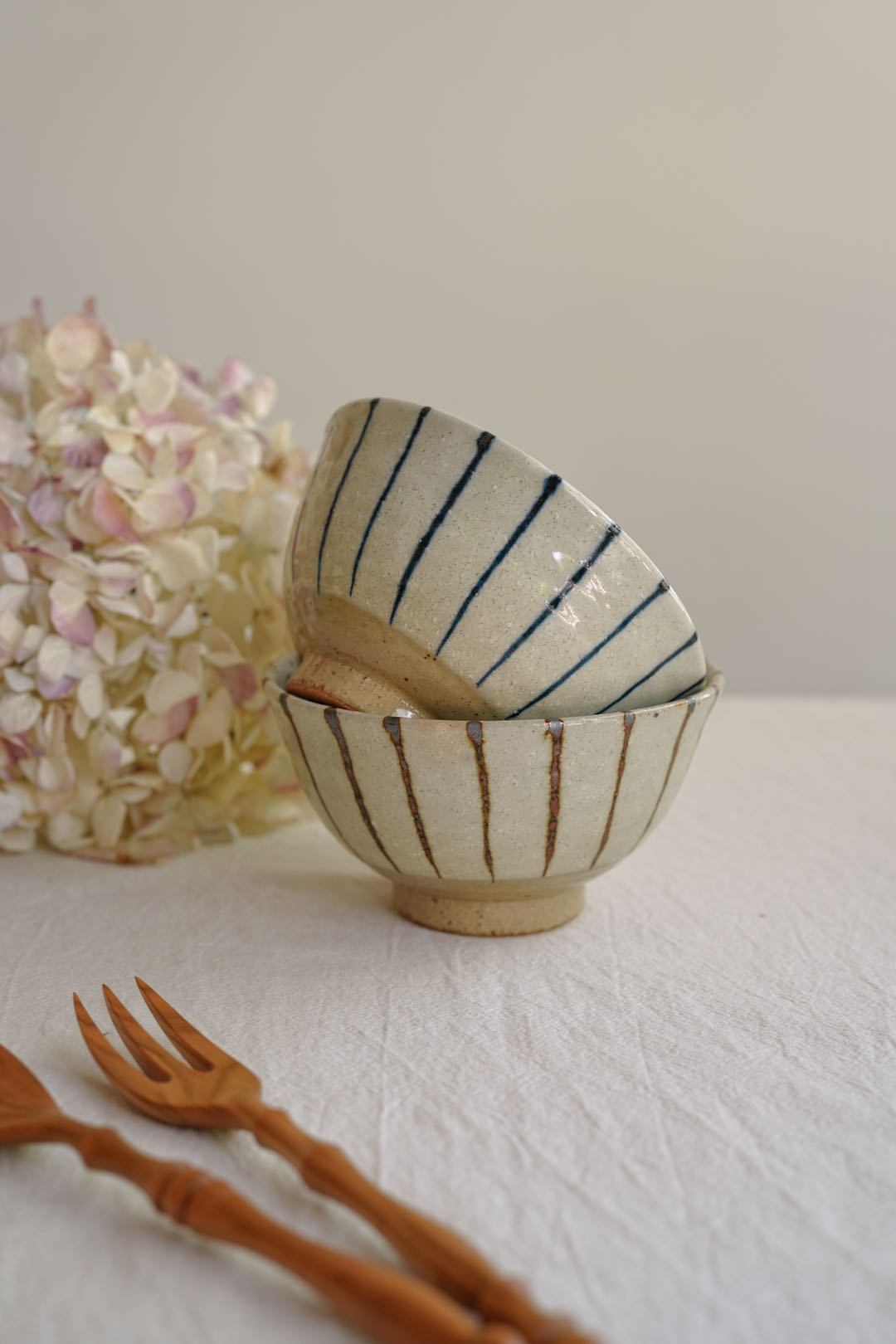 SAKUZAN Kairagi Jussou Stripe Donburi Bowl
