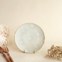 Makiko Sato 佐藤牧子- Blue Flower Round Plate MS05