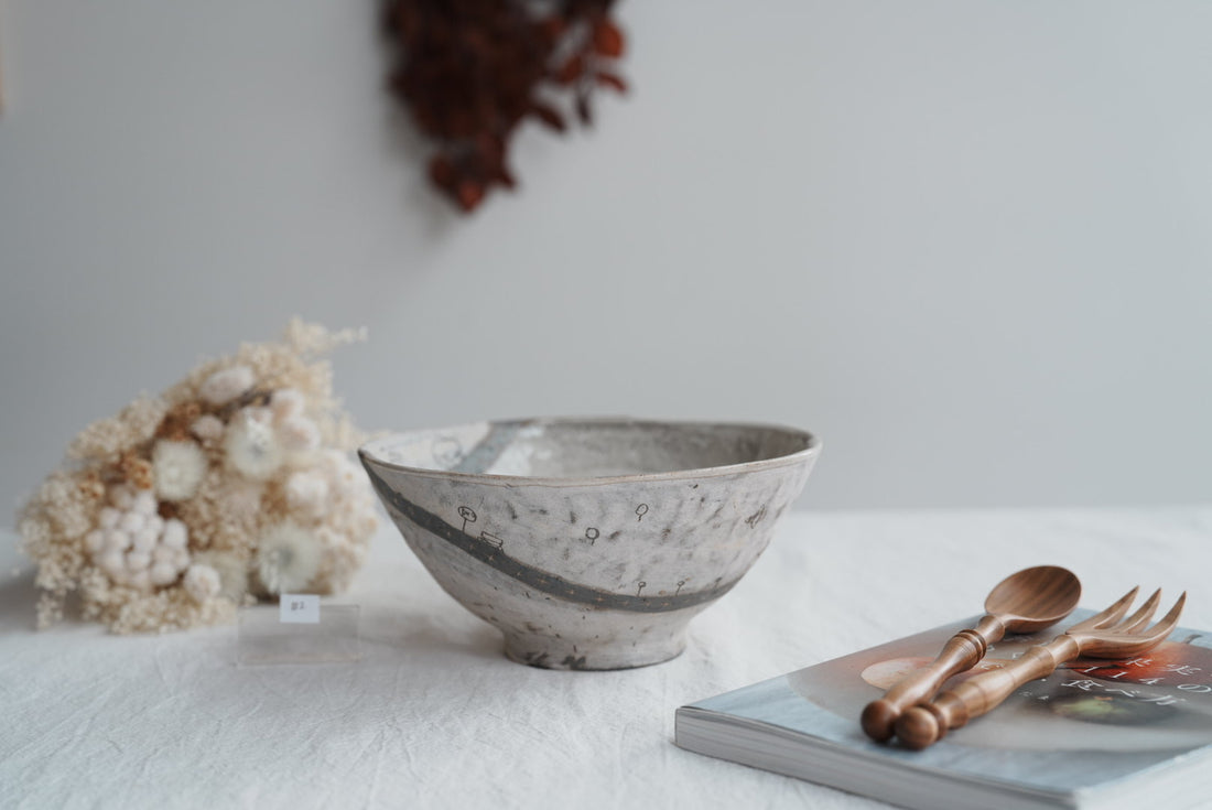 Akemi Suzuki 鈴木明美 - Blue Car Ramen Bowl - 18cm AS14b