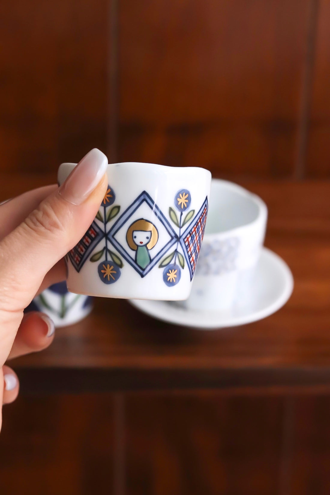 Natsumi Iino 飯野夏實 Small Sake Cup - Girl NI008