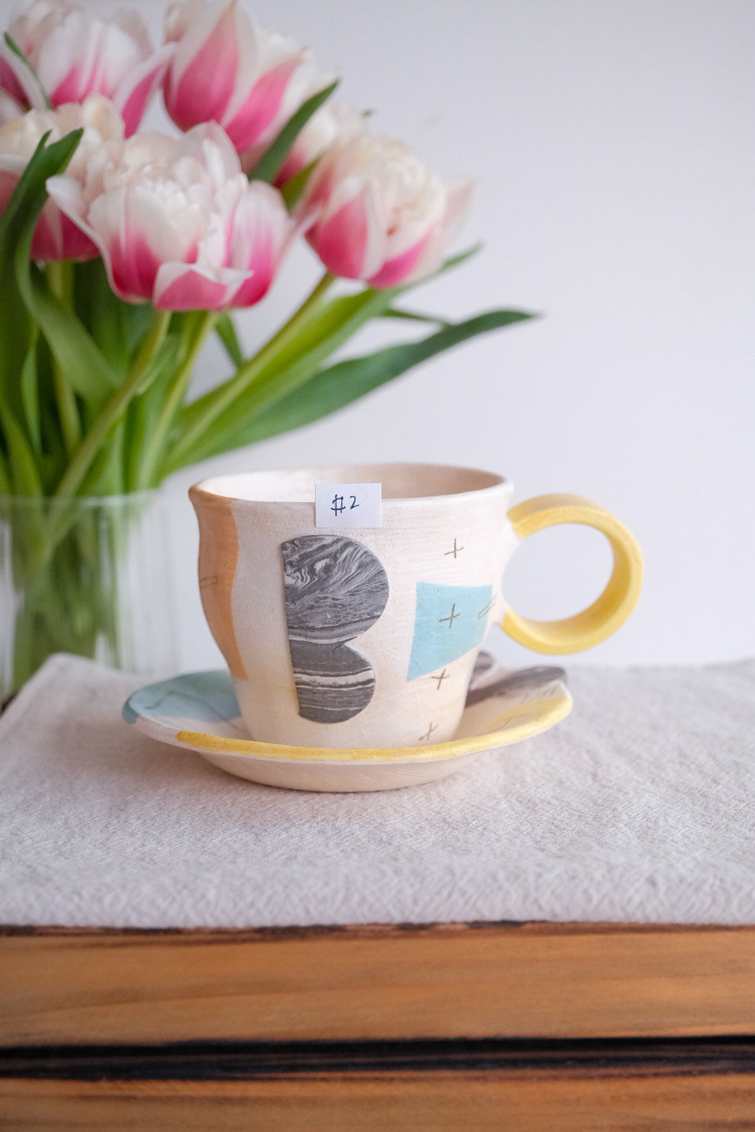 Hacorie 石丸和美 Mug with Saucer - Irregular Shape HC24