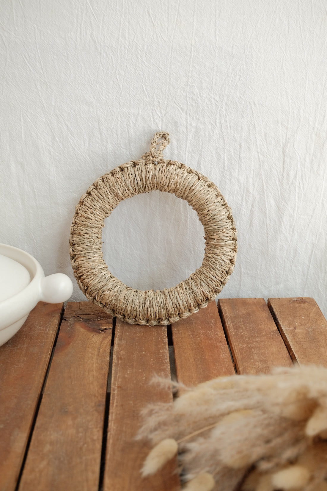 Natural Rattan Pot Stand