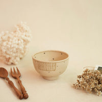 Chiho Yoshida 穗屋工房- Rice Bowl - Line & Stars CY05