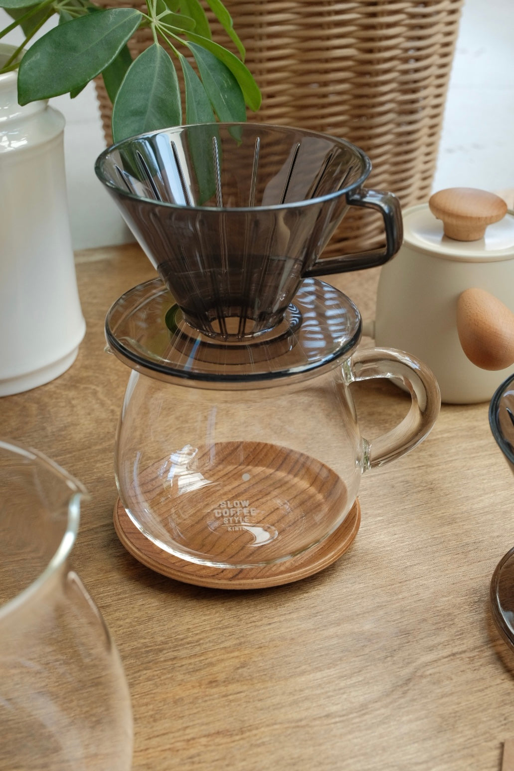 KINTO SCS Plastic Brewer Clear Grey