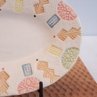 Hacorie 石丸和美 Oval Plate - Stamp HC13