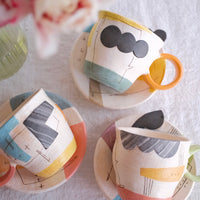 Hacorie 石丸和美 Mug with Saucer - Irregular Shape HC24