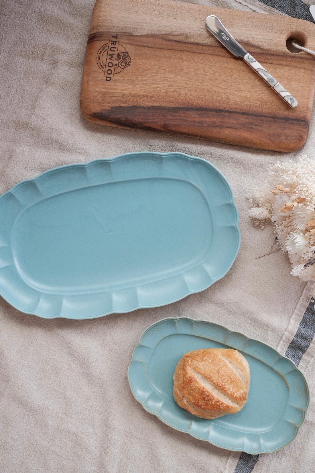 Minoware Tableware - Blue Long Plate