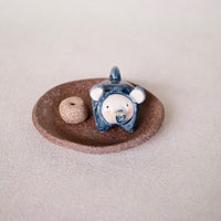 Japanese Clay Animals Incense Holder - Animal Collection