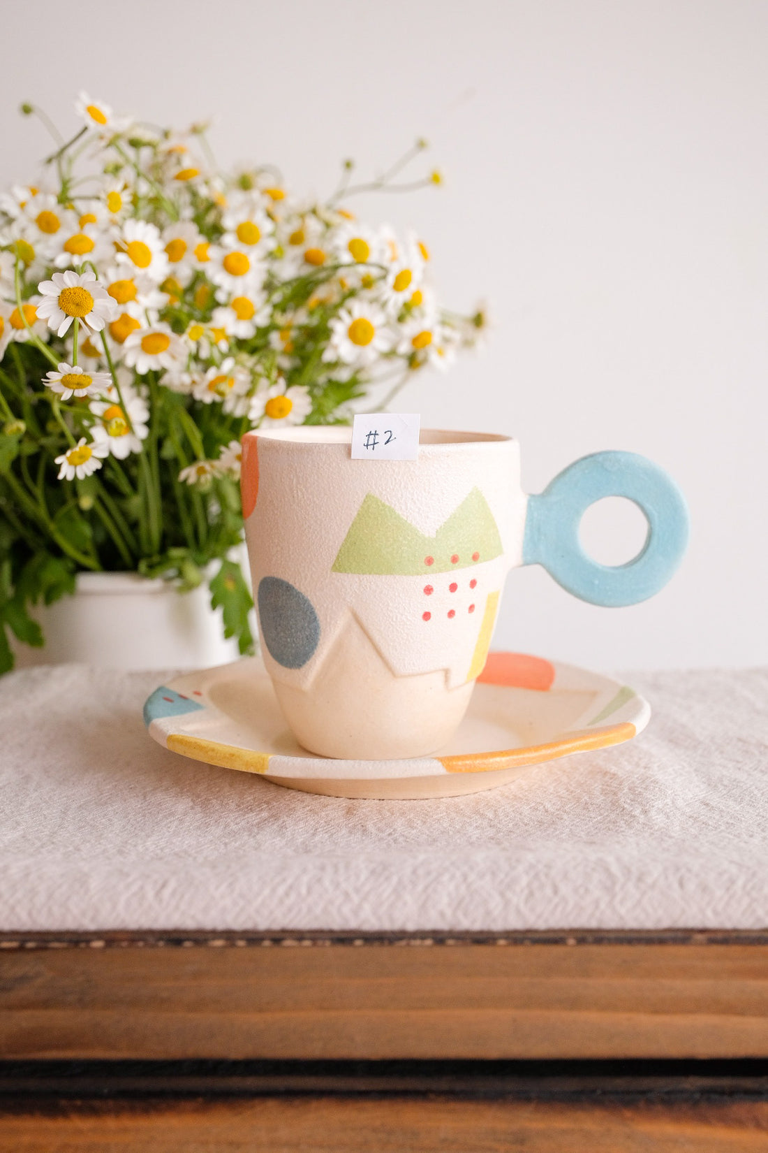 Hacorie 石丸和美 Mug with Saucer Set - Geometry HC11