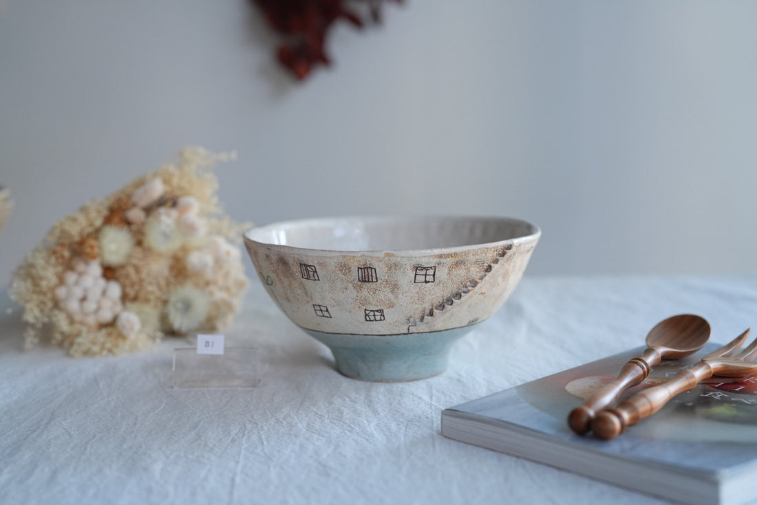 Akemi Suzuki 鈴木明美 - White Wall Collection - Ramen Bowl AS30