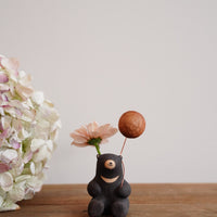 Hanamame 三浦孝之&三浦潤 - Black Bear Figurine