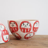 Tomotaro 岡村友太郎 - Daruma Small Rice Bowl