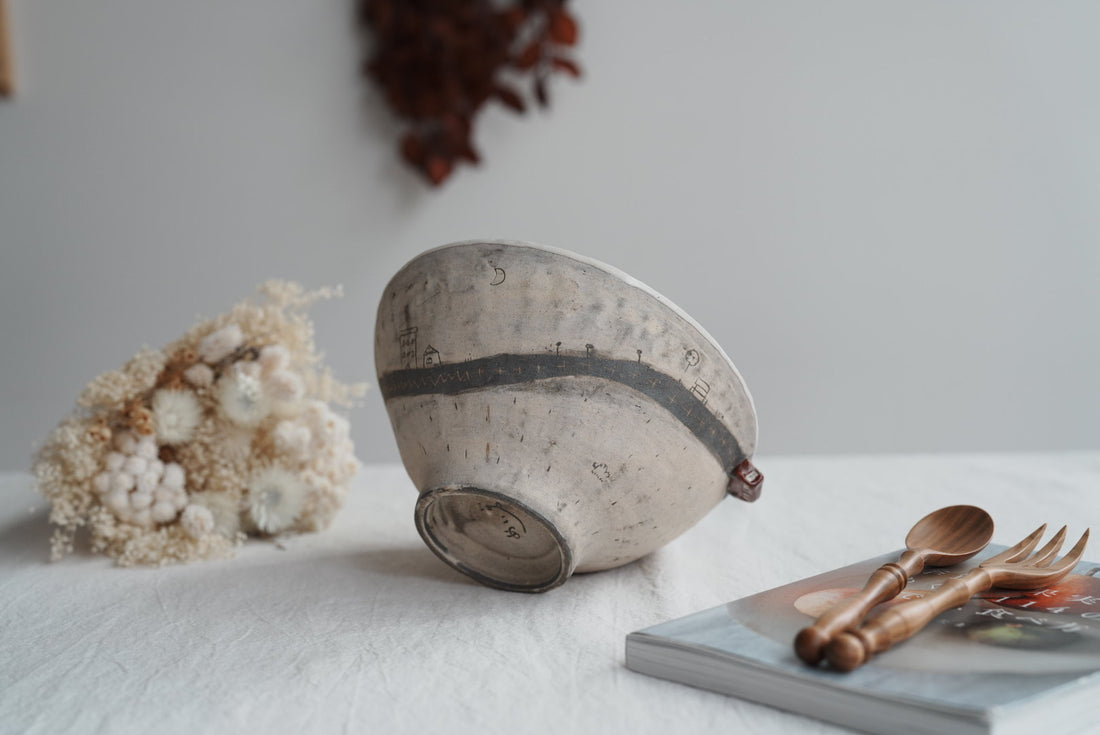 Akemi Suzuki 鈴木明美 - Red Car Ramen Bowl - 18cm AS14a