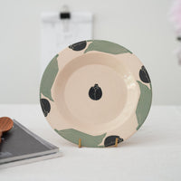 Shirogarasu Studio Black Tulip Small Round Plate