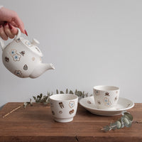 Tobe-ware Golden Ume Tea Cup & Teapot Collection