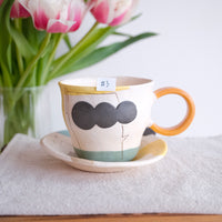 Hacorie 石丸和美 Mug with Saucer - Irregular Shape HC24