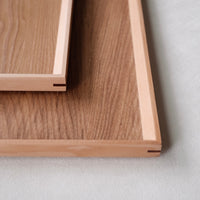 Non-Slip Surface Natural Wood Serving Tray