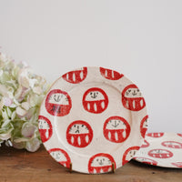 Tomotaro 岡村友太郎 - Daruma Round Plate