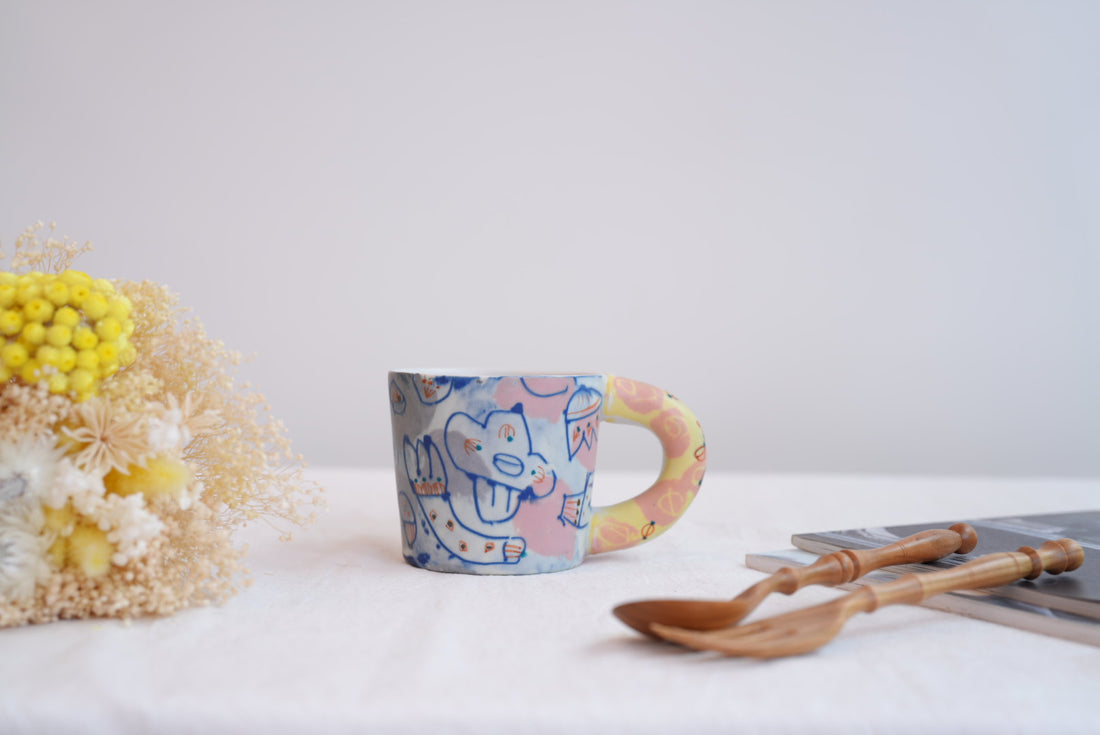 Hamasaka Naoko 浜坂尚子  Hand Painted Mug - HN02 #2