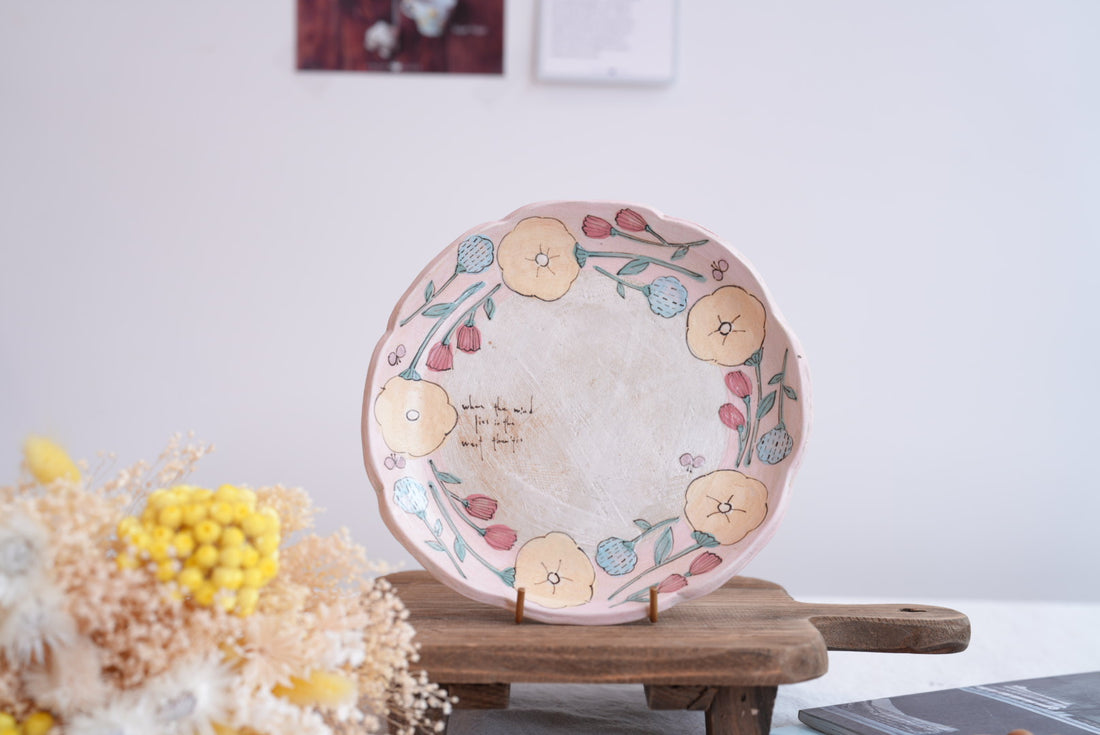 Cozy Nook - Floral Shaped Plate- CN22 #1