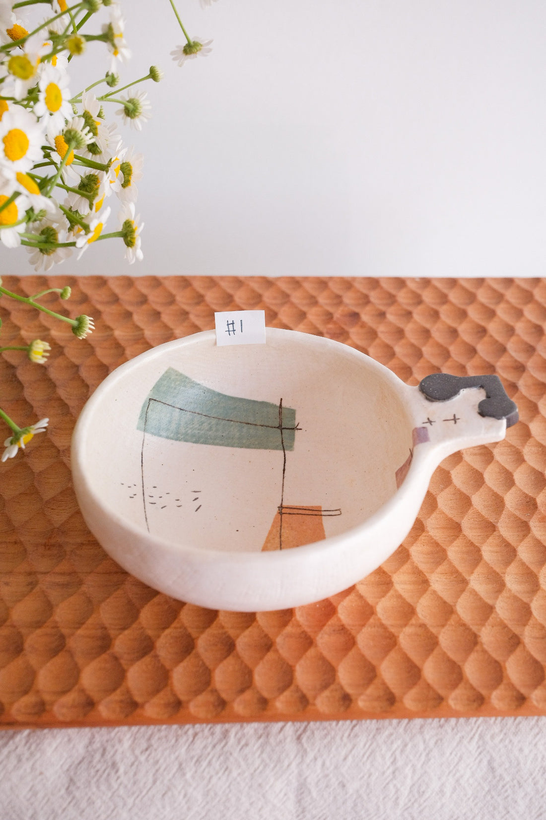 Hacorie 石丸和美 Bowl With Handle - Geometry HC05