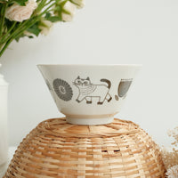 Hasami Ware Rice Bowl Cat Collection