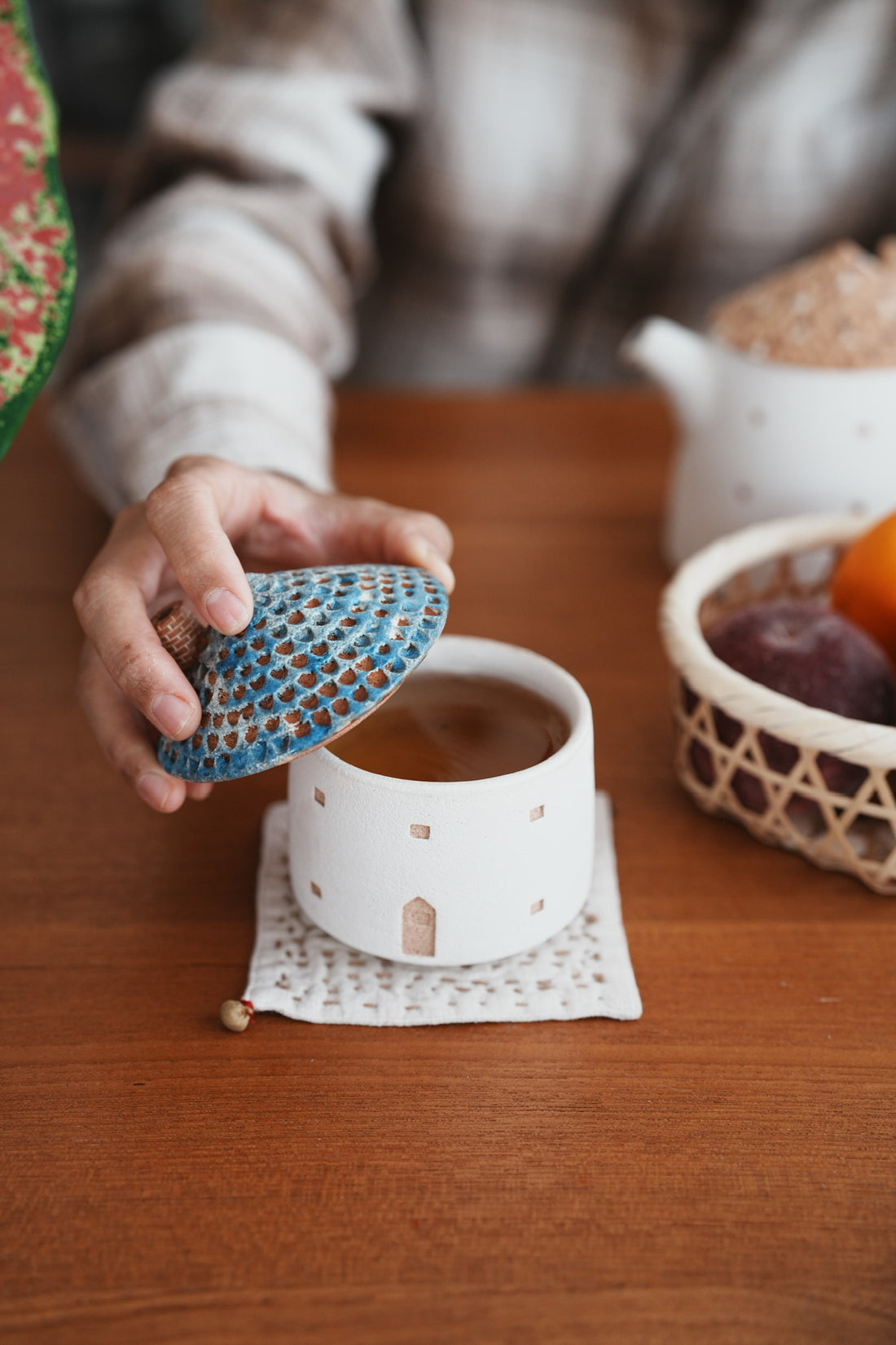 Forest Seed Pottery Ceramic Clay House Tea Cup small