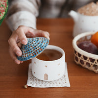 Forest Seed Pottery Ceramic Clay House Tea Cup small